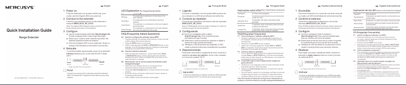 Page 1 de la notice Guide d'installation Mercusys ME20
