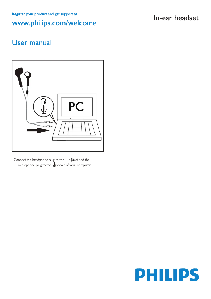 Page 1 de la notice Mode d'emploi Philips SHM3600