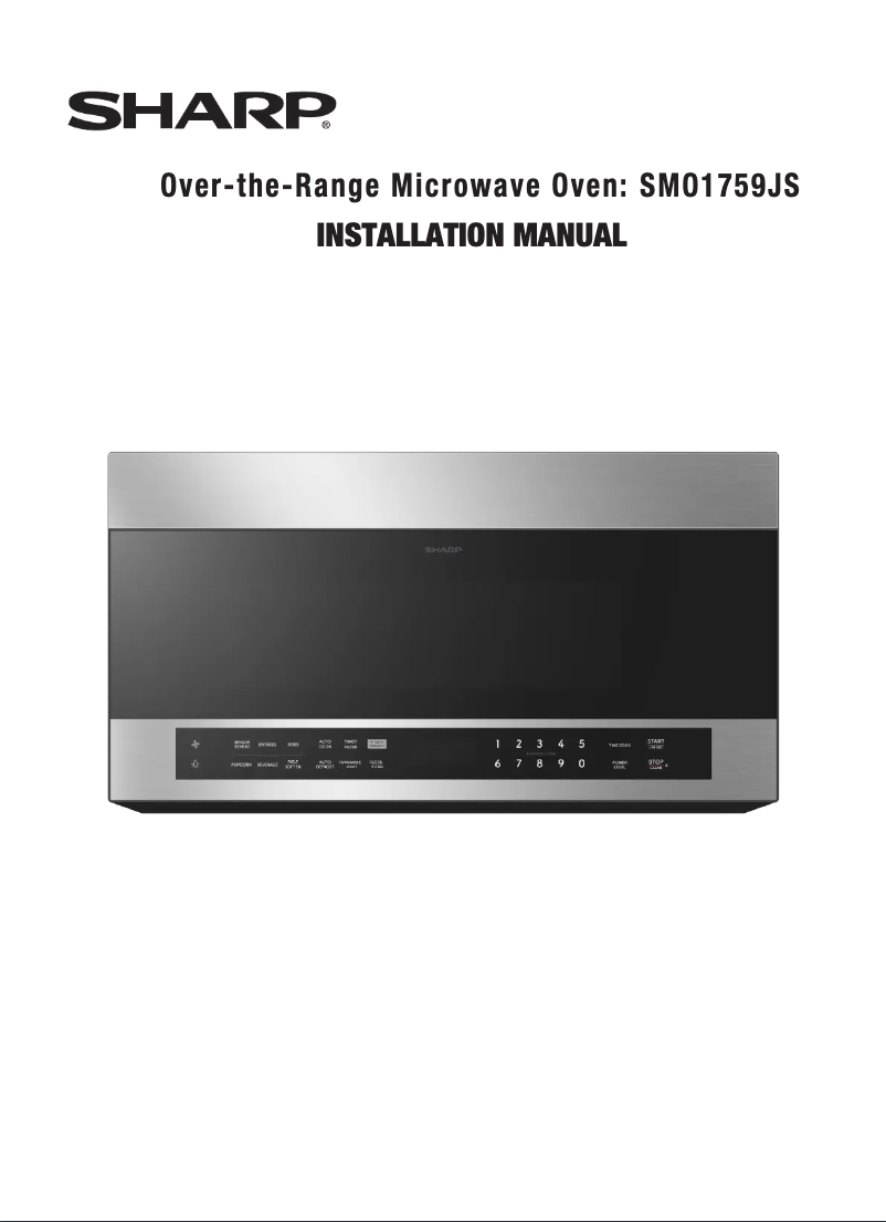 Page n°1 - Guide d'installation Sharp SMO1759JS