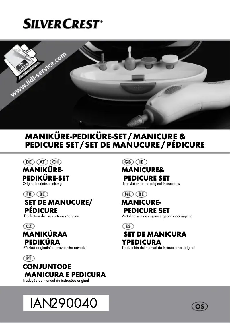 Page 1 de la notice Manuel utilisateur SilverCrest IAN 290040