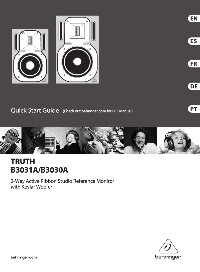 Page n°1 - Guide de démarrage rapide Behringer Truth B3030A