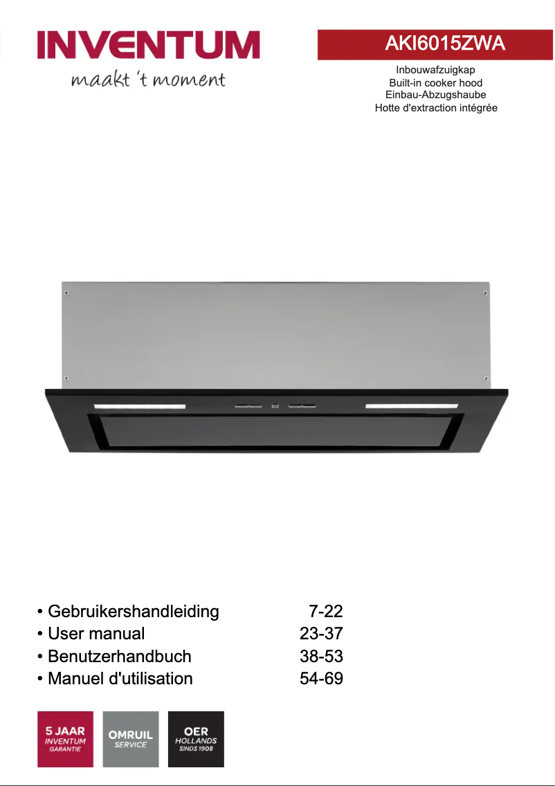 Image de la première page du manuel de l'appareil AKI6015ZWA