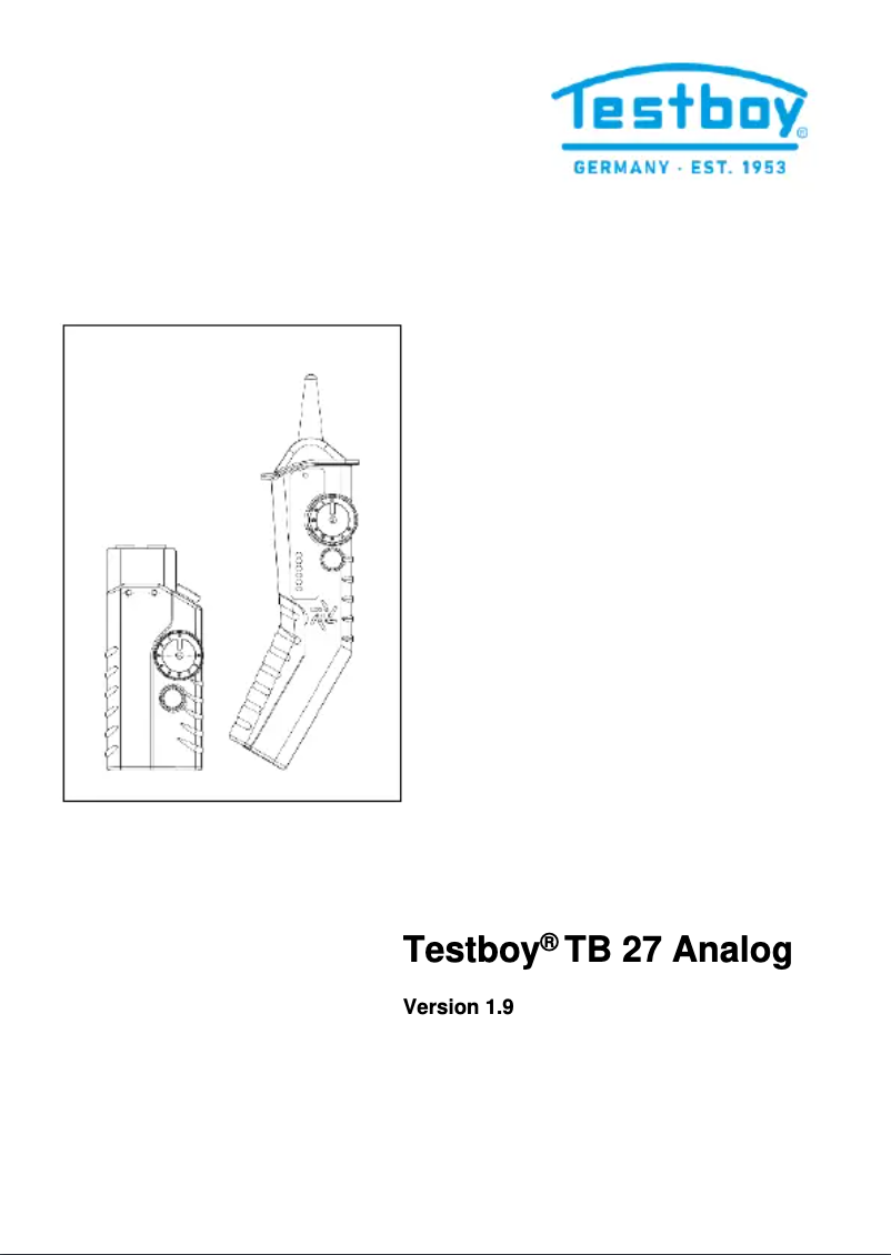 Página 1 del manual Manual de usuario Testboy TB 27 Analog