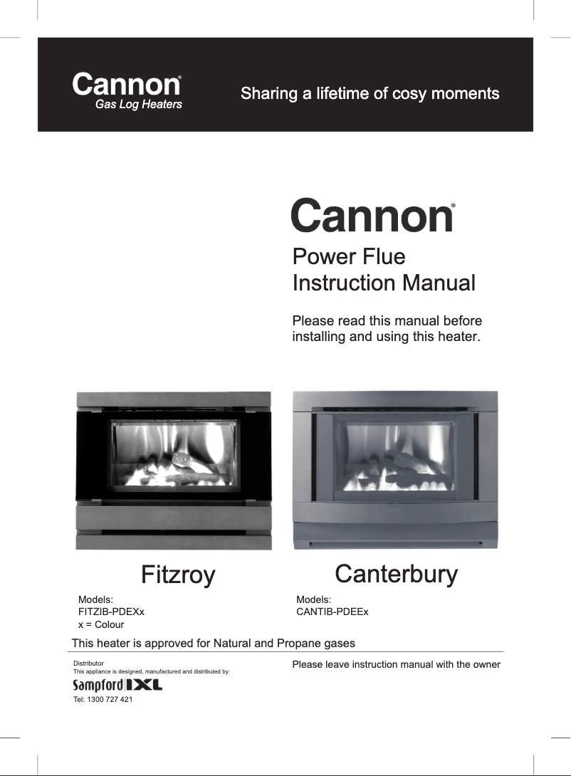 Page n°1 - Manuel utilisateur Cannon Fitzroy