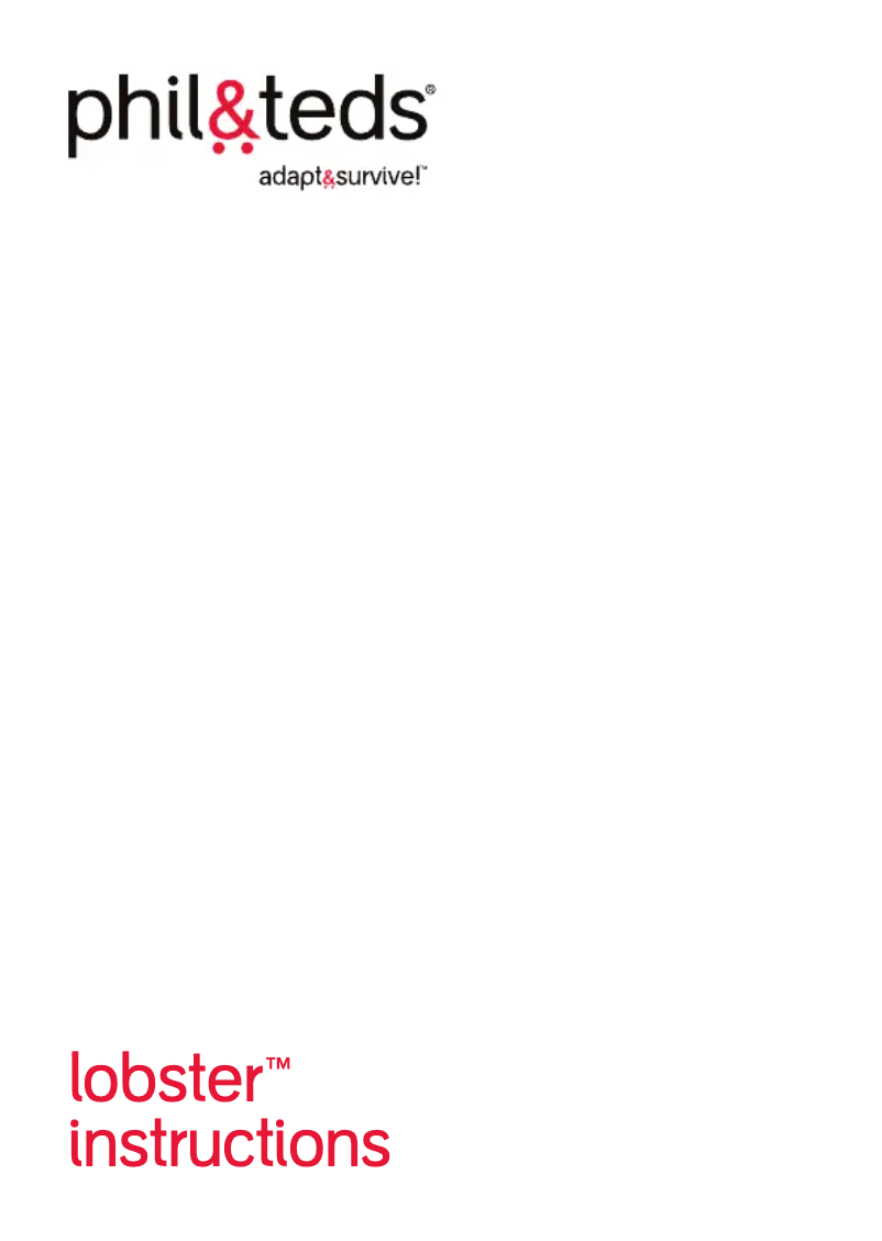 Image de la première page du manuel de l'appareil lobster
