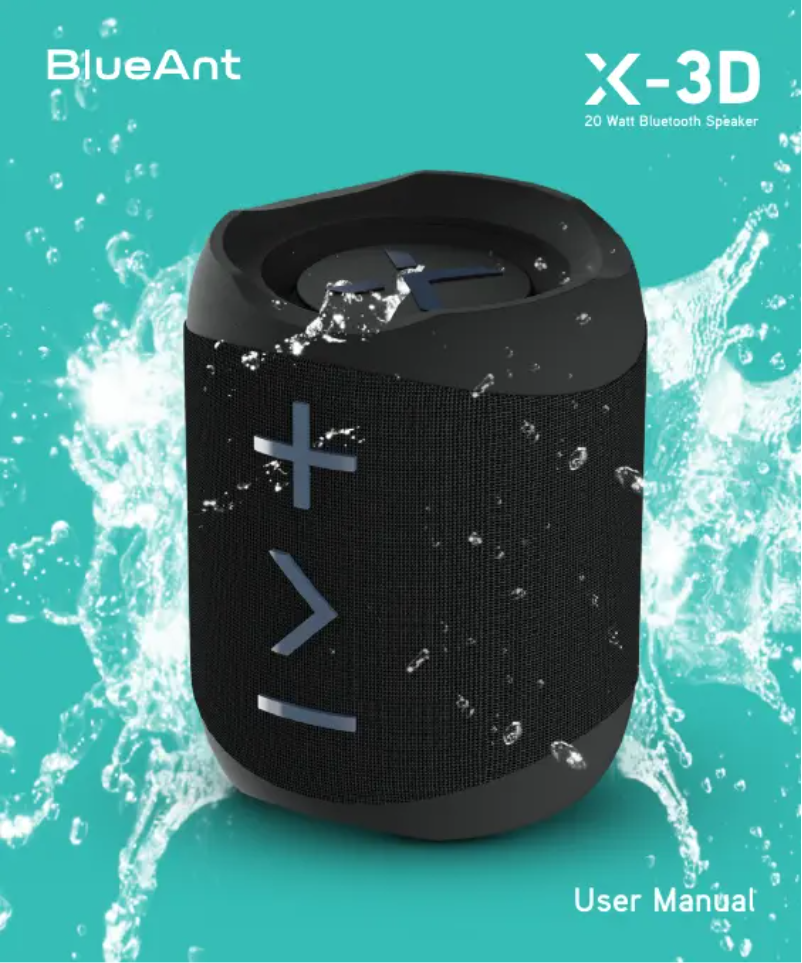 Page n°1 - Manuel utilisateur BlueAnt X-3D