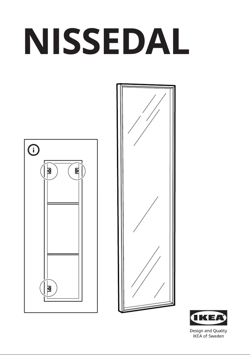 Image de la première page du manuel de l'appareil NISSEDAL 803.908.68