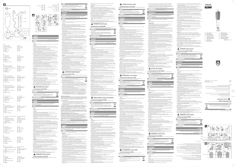 Page 1 de la notice Manuel utilisateur Philips Easy Touch GC486