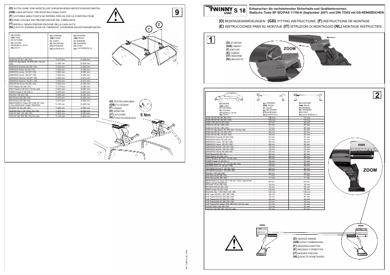 Image de la première page du manuel de l'appareil S 18