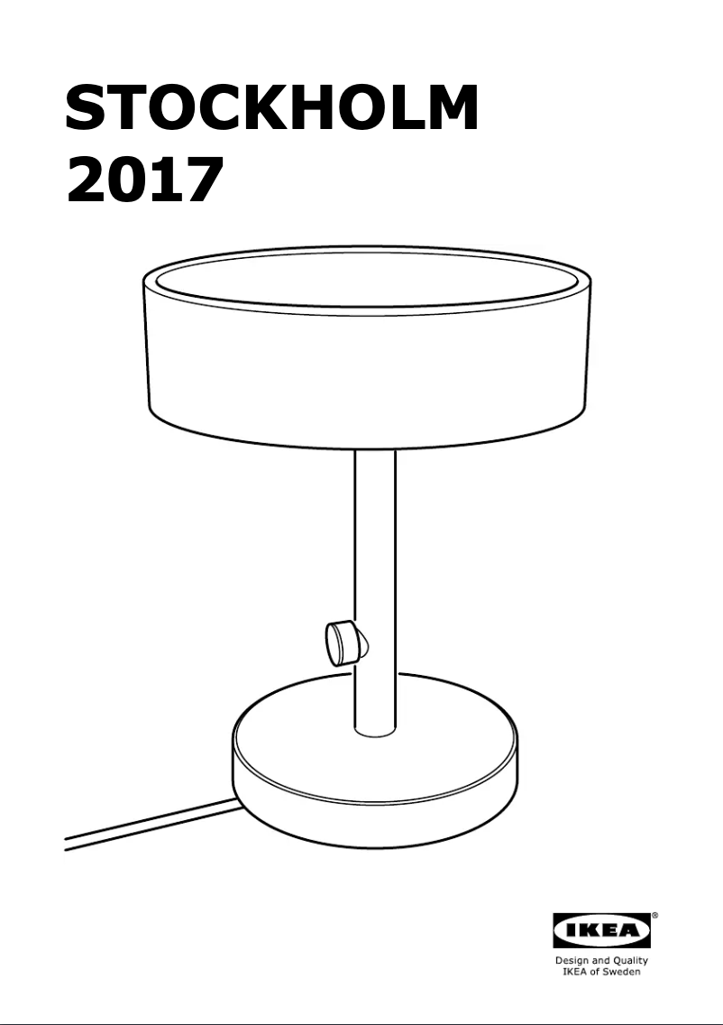 Image de la première page du manuel de l'appareil STOCKHOLM 2017 (desk)