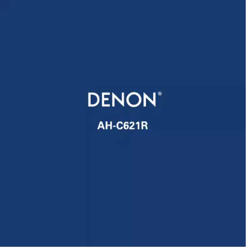 Page 1 of the manual User Manual Denon AH-C621R