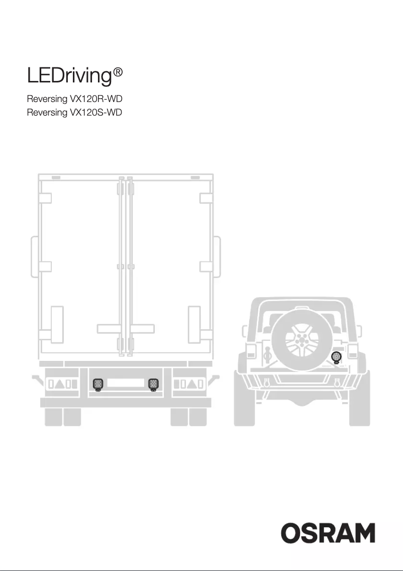 Page 1 de la notice Manuel utilisateur Osram LEDriving VX120S-WD