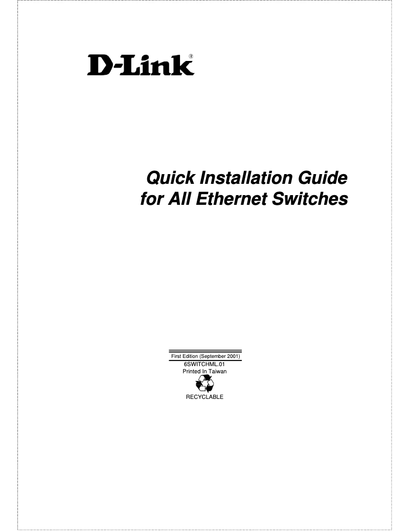 Page 1 de la notice Guide d'installation D-Link Xstack DES-3526