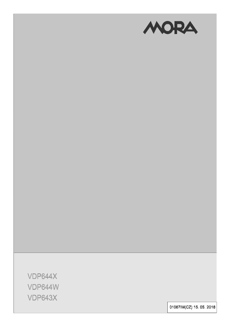 Image de la première page du manuel de l'appareil VDP 644 X