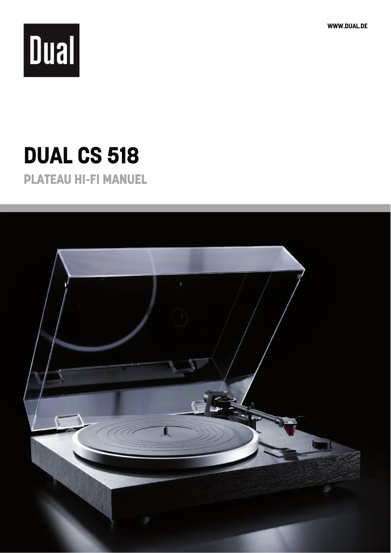 Page 1 de la notice Brochure Dual CS 518