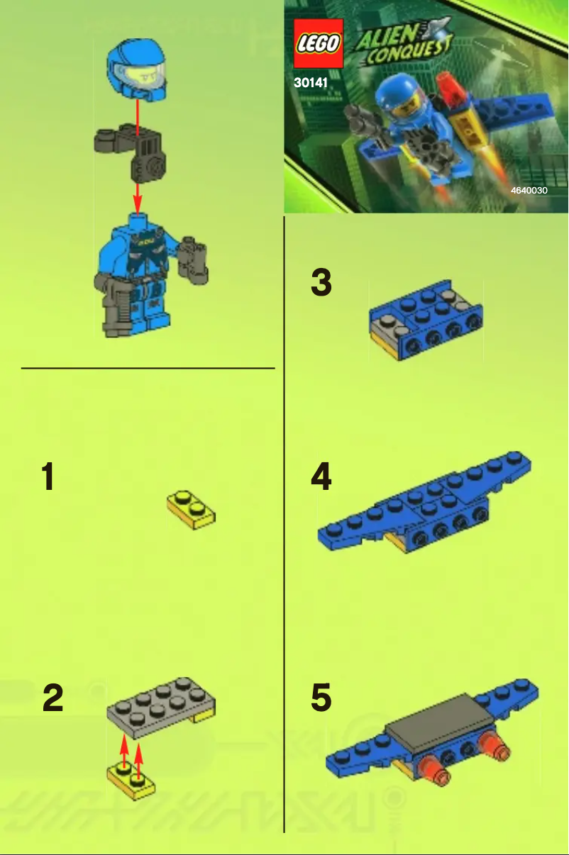 Page 1 de la notice Manuel utilisateur Lego ADU Jetpack