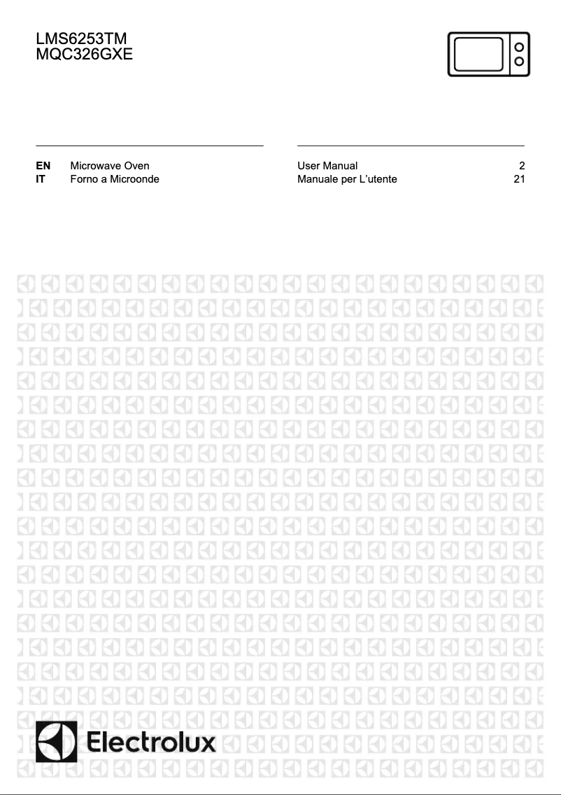 Page n°1 - Manuel utilisateur Electrolux MQC326GXE