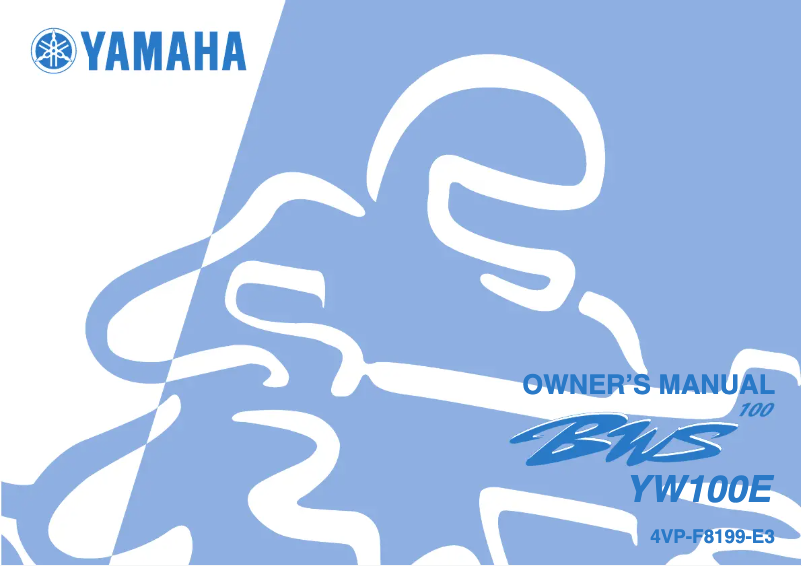 Page n°1 - Manuel utilisateur Yamaha BW 100 (2007)