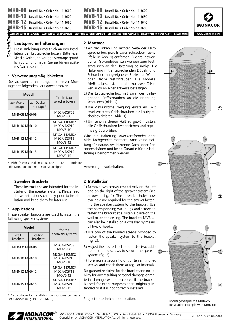 Image de la première page du manuel de l'appareil MHB-08