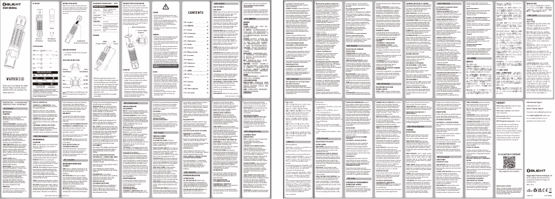 Page 1 de la notice Manuel utilisateur Olight Warrior 3S