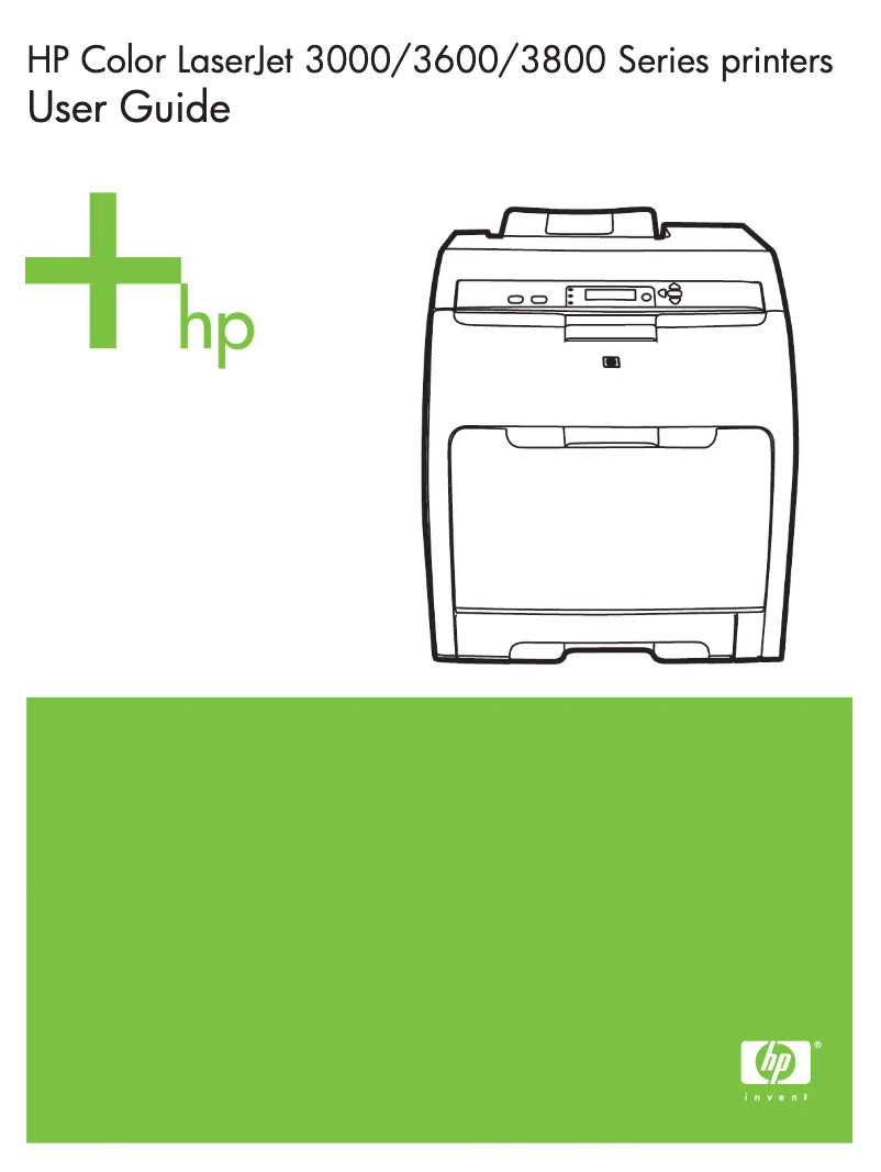 Page 1 de la notice Manuel utilisateur HP LaserJet 3800