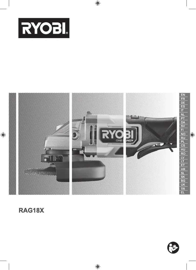 Page n°1 - Manuel utilisateur RYOBI One+ RAG18X