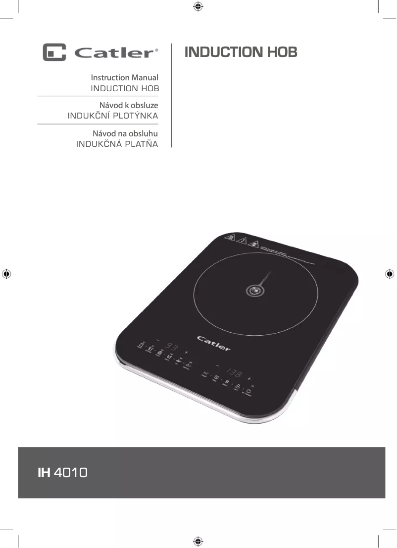 Page n°1 - Manuel utilisateur Catler IH 4010