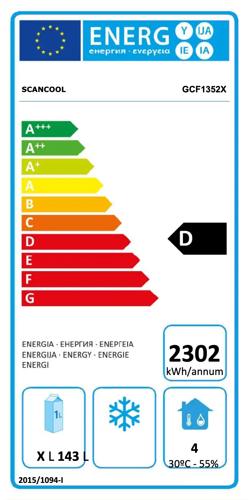 Image de la première page du manuel de l'appareil GCF1352X