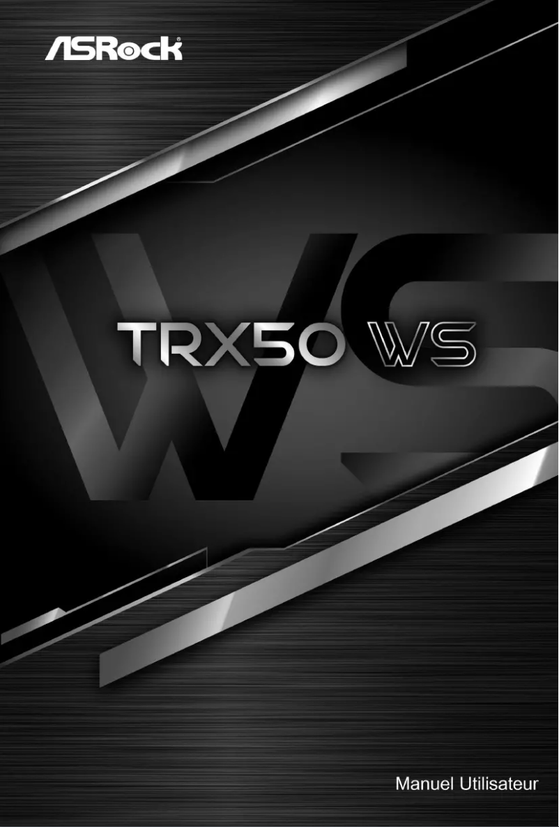 Page n°1 - Manuel utilisateur Asrock TRX50 WS