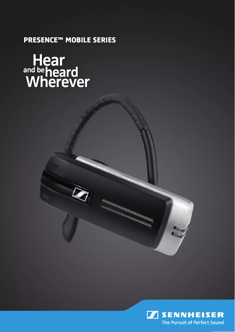 Página 1 del manual Folleto Sennheiser Presence