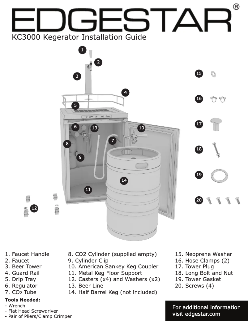 Image de la première page du manuel de l'appareil KC3000BL