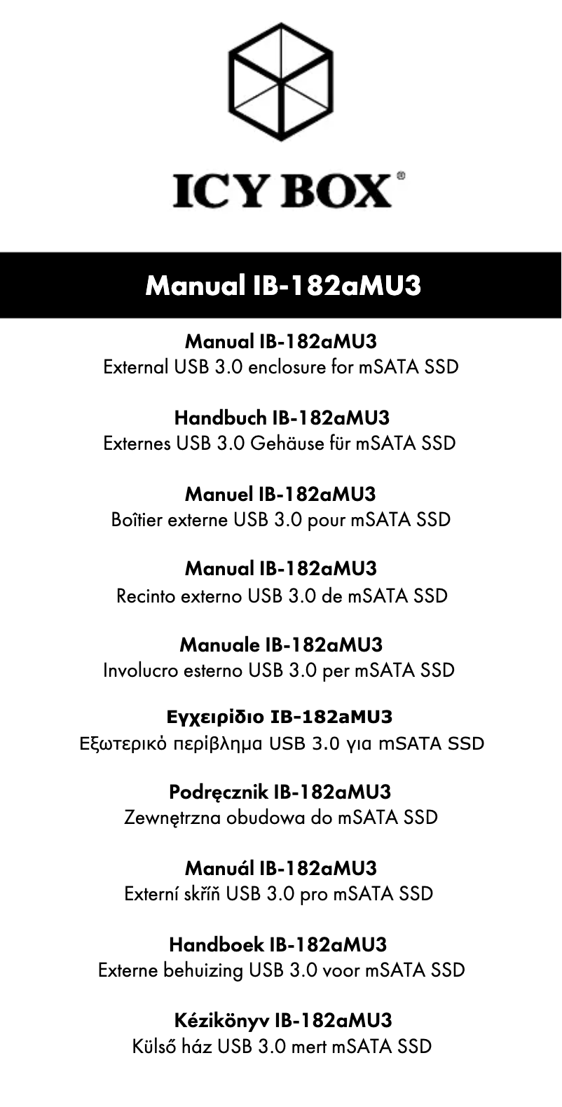 Image de la première page du manuel de l'appareil IB-182aMU3