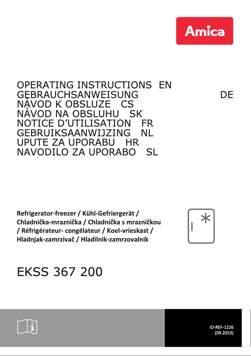 Page 1 de la notice Manuel utilisateur Amica EKSS 367 200