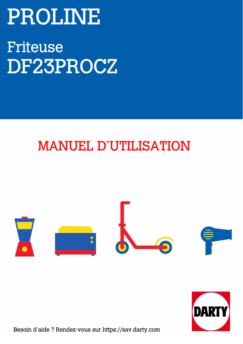 Page n°1 - Manuel utilisateur Proline DF23PROCZ