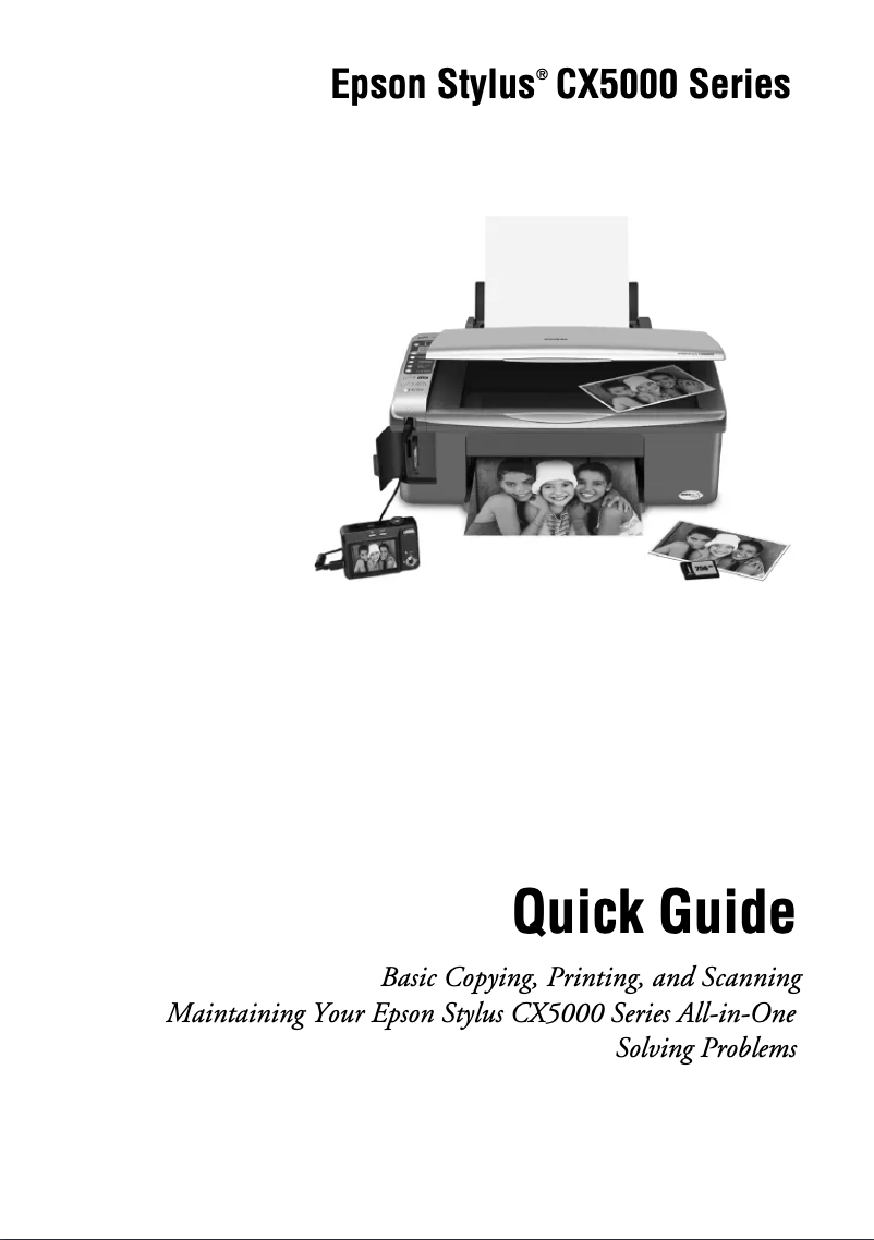Page 1 de la notice Manuel utilisateur Epson Stylus CX5000