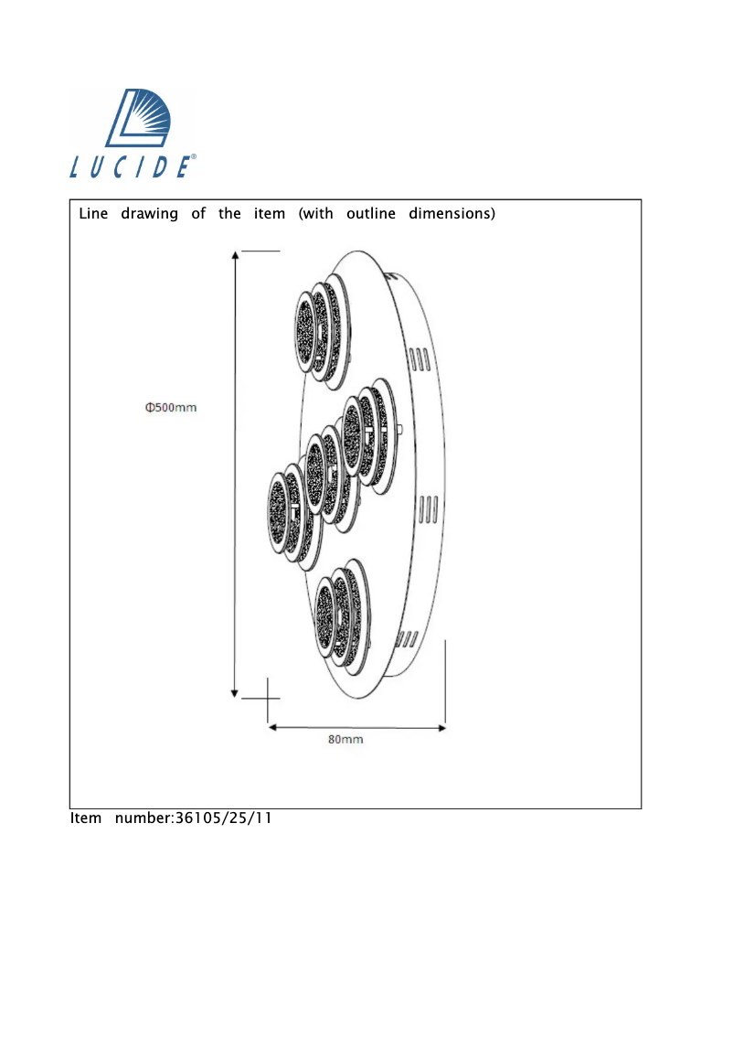 Página 1 del manual Manual de usuario Lucide Roba 36105/25/11