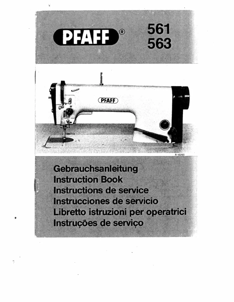 Page 1 de la notice Manuel utilisateur Pfaff 561