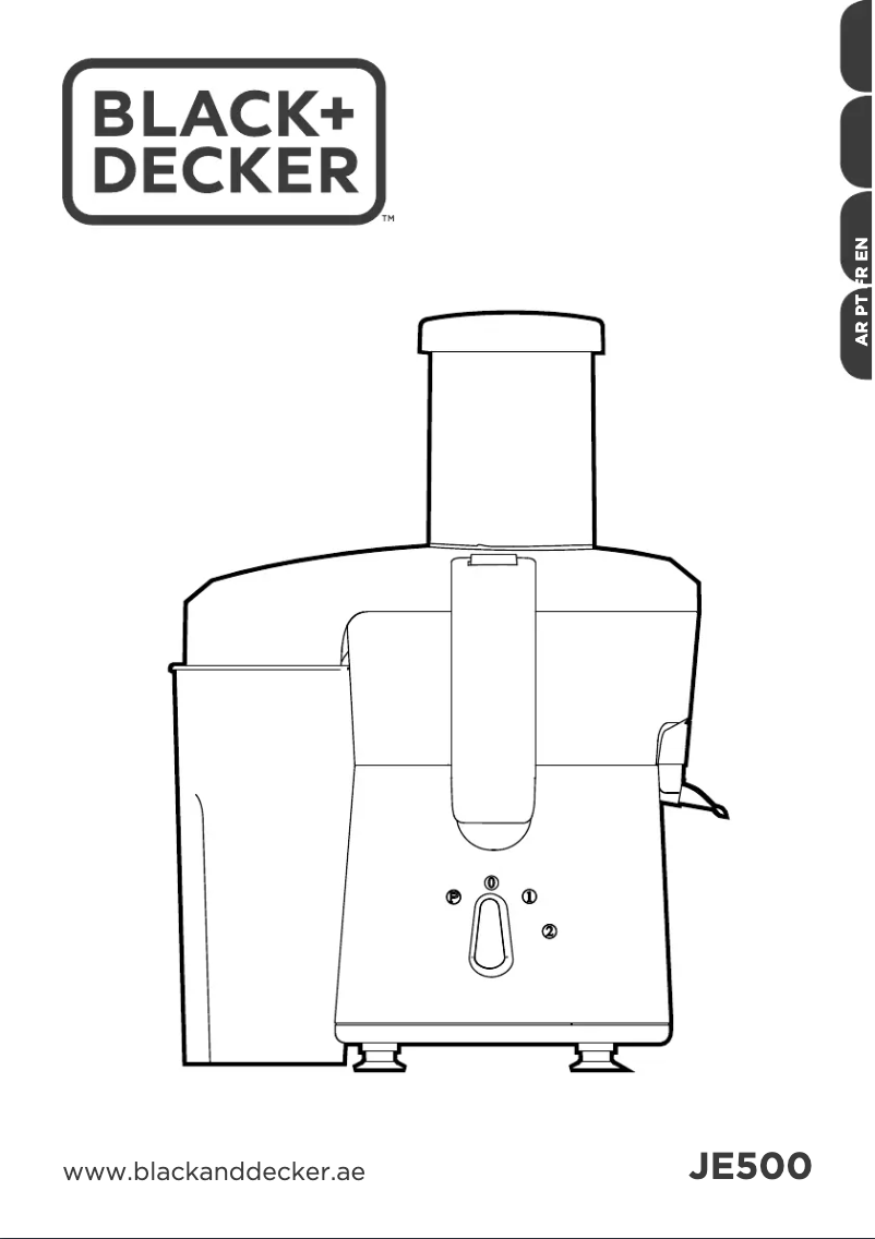 Page n°1 - Manuel utilisateur Black & Decker JE500