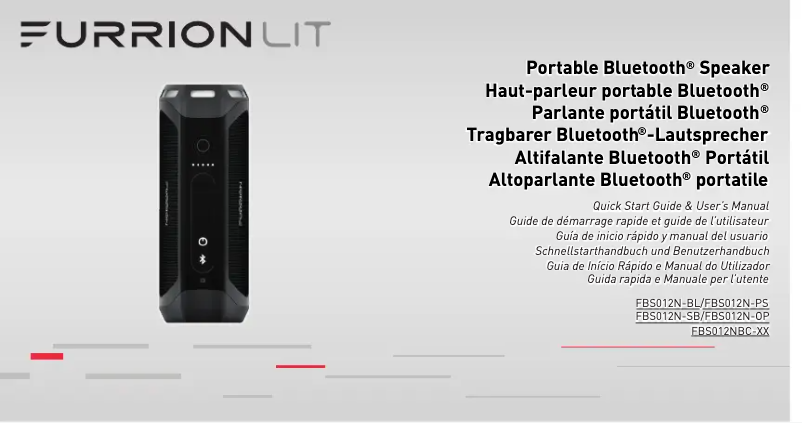 Page n°1 - Manuel utilisateur Furrion LIT FBS012N-BL