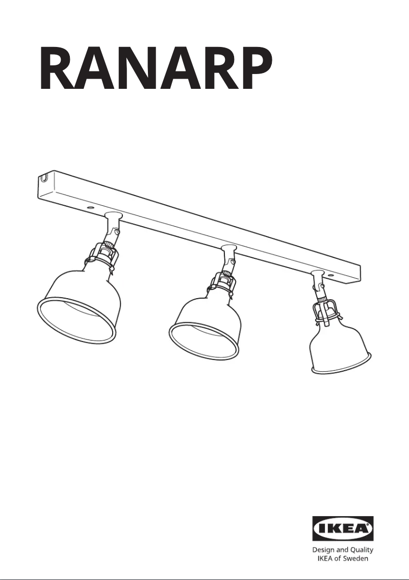 Page 1 de la notice Manuel utilisateur Ikea RANARP 105.366.66