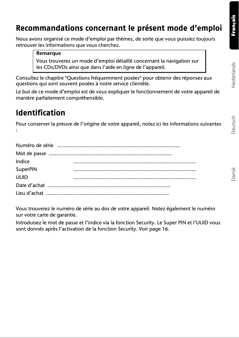 Page n°1 - Manuel utilisateur Medion Gopal E4245