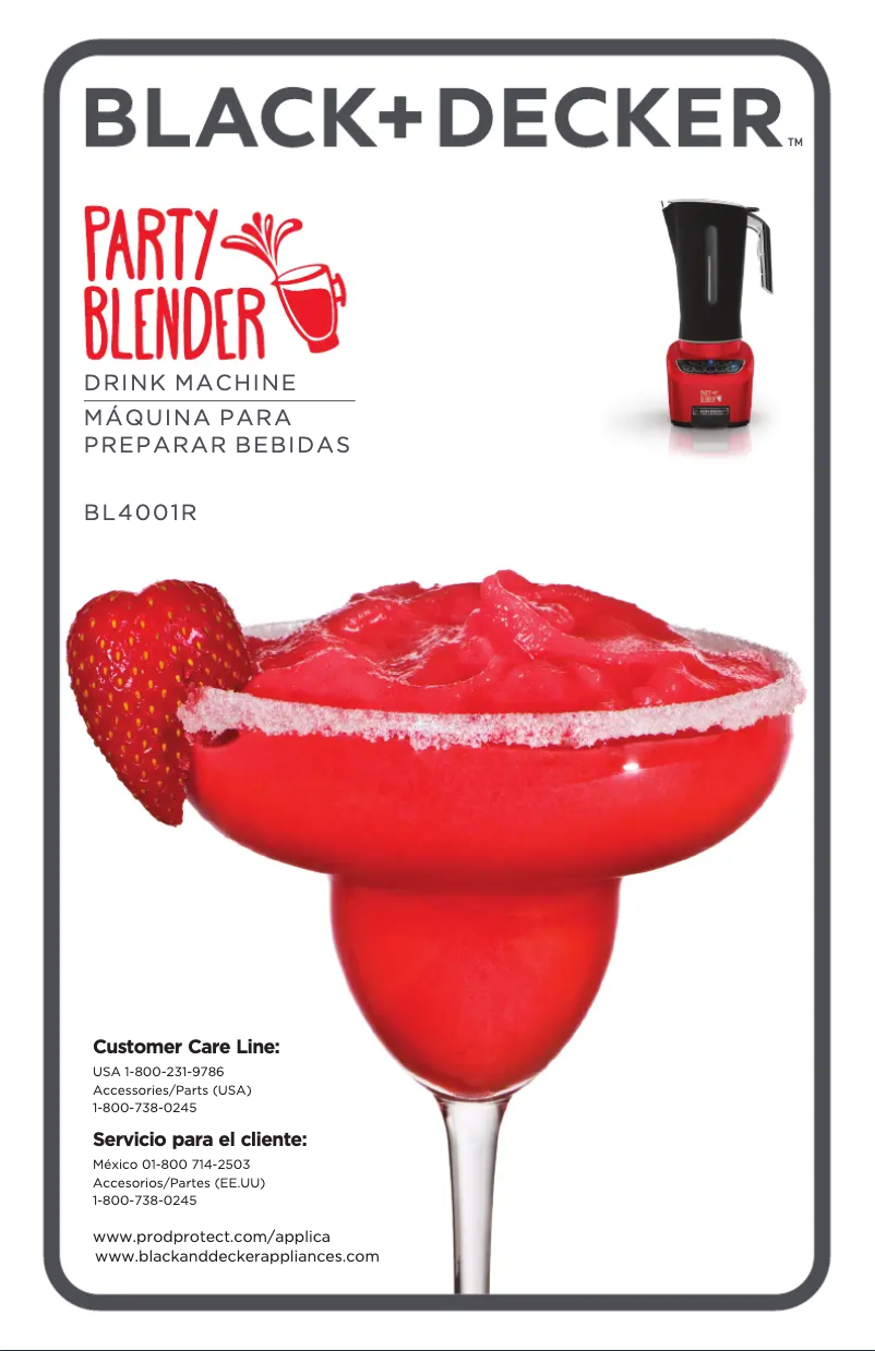 Page 1 de la notice Manuel utilisateur Black & Decker BL4001R