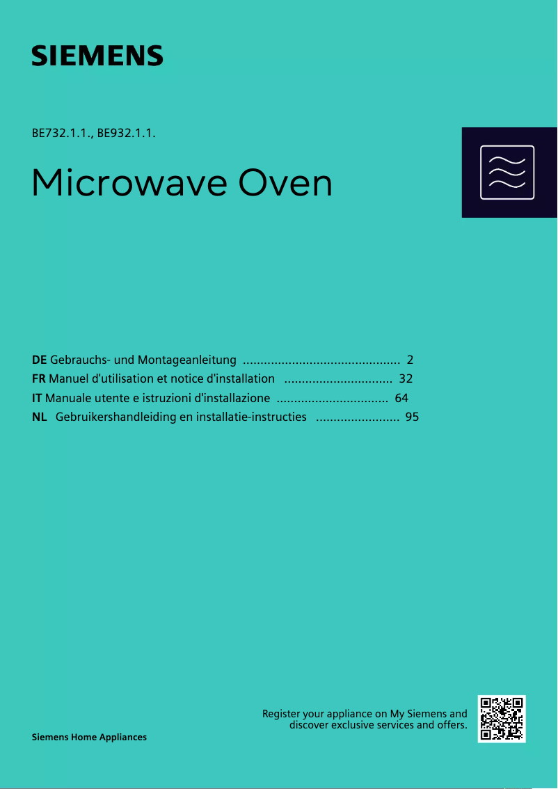 Page n°1 - Guide d'installation Siemens BE732L1B1