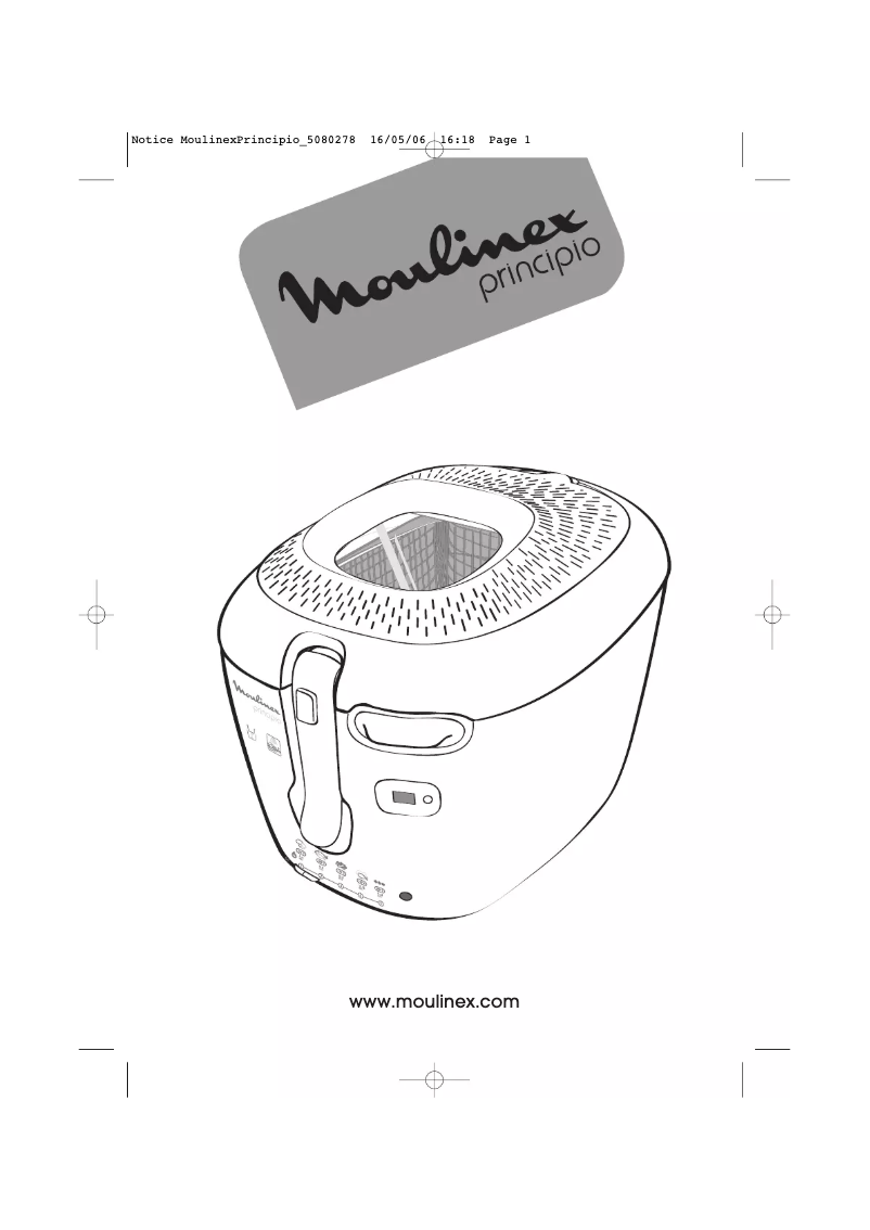 Image de la première page du manuel de l'appareil Principio AF100530