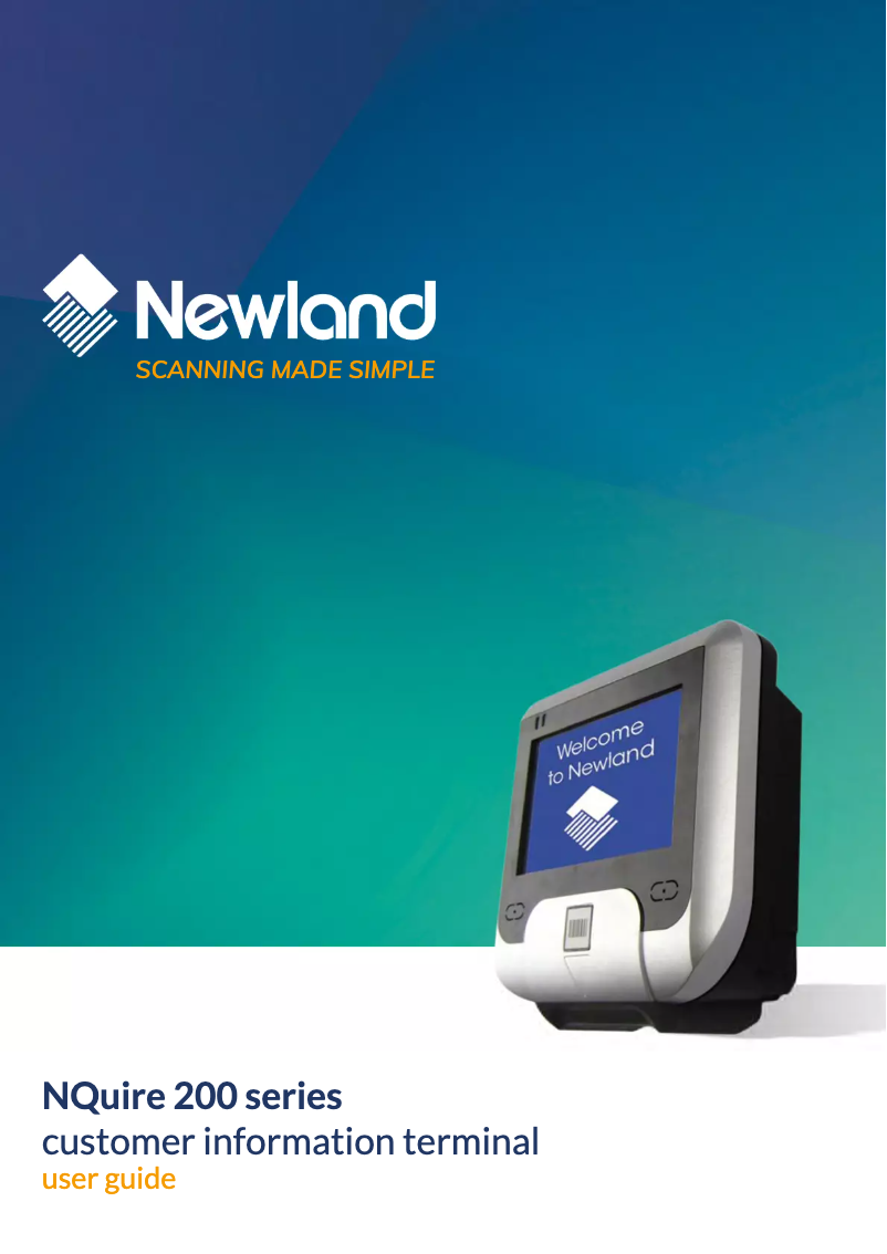 Page n°1 - Manuel utilisateur Newland NQuire200