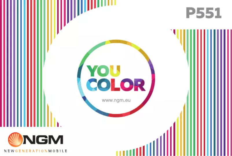 Page 1 de la notice Manuel utilisateur NGM-Mobile You Color P551