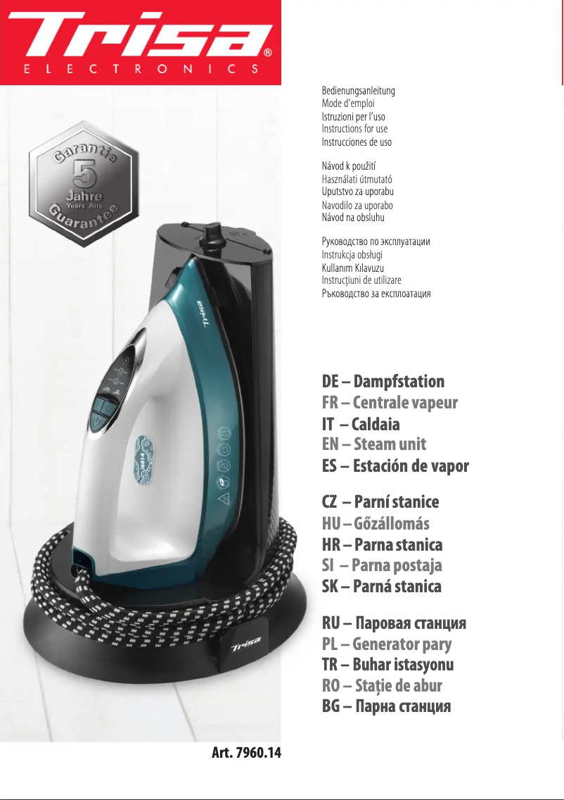 Image de la première page du manuel de l'appareil Comfort Steam i6014