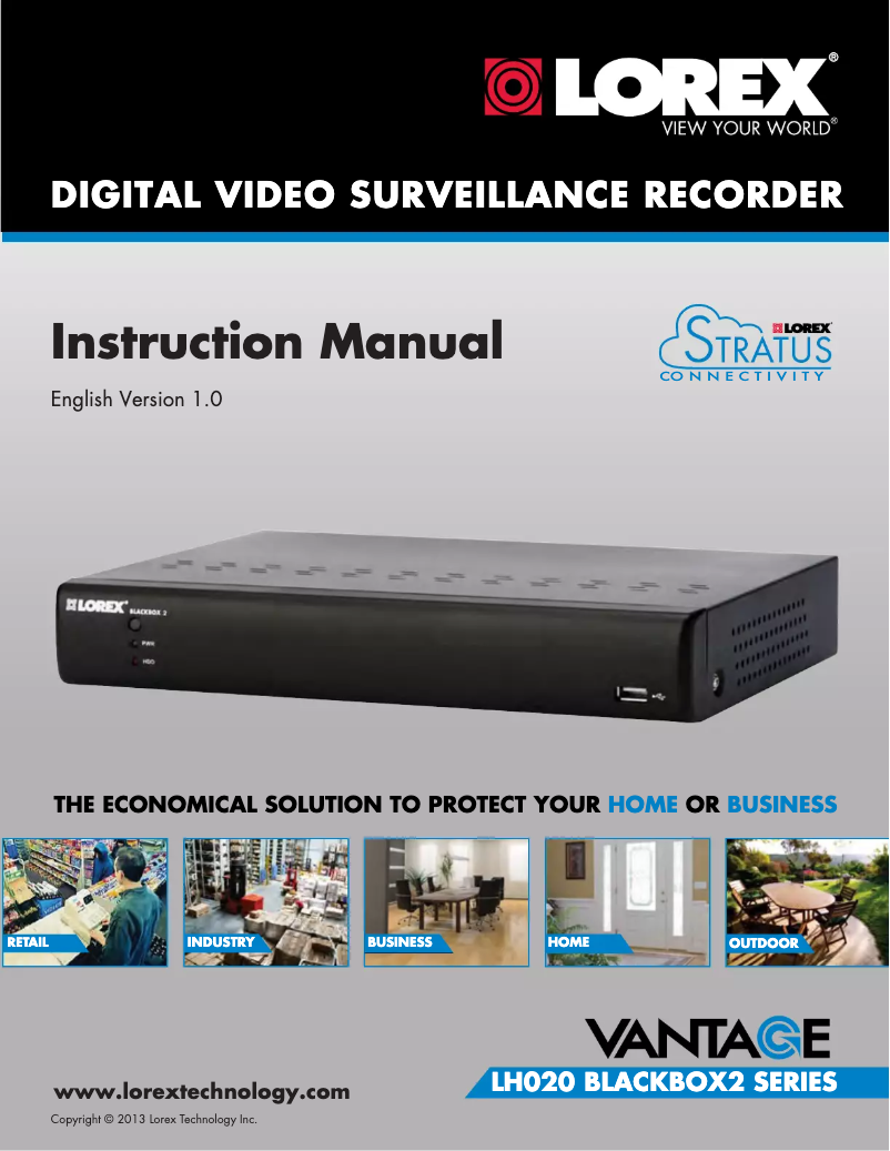 Página 1 del manual Manual de usuario Vantage Eco Blackbox2 LH0261001