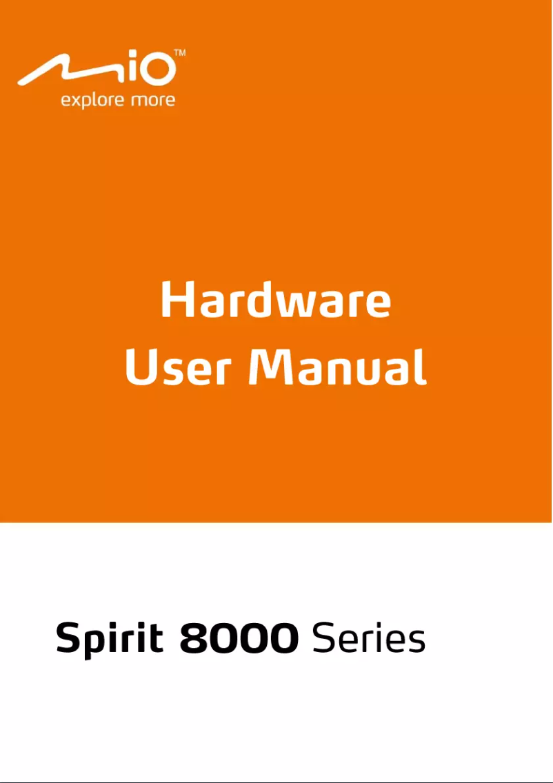 Page n°1 - Manuel utilisateur Mio Spirit 7500 LM