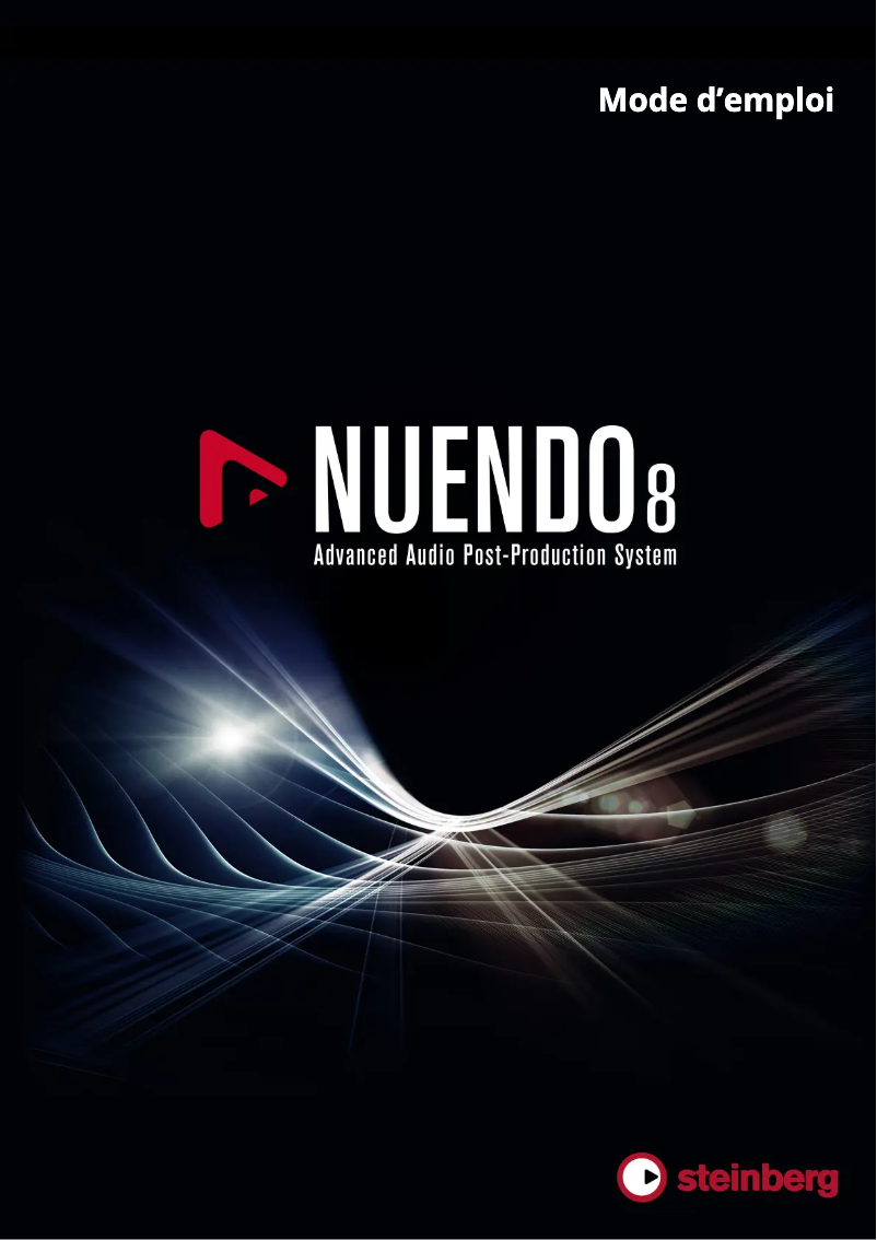 Page 1 de la notice Manuel utilisateur Steinberg Nuendo 8